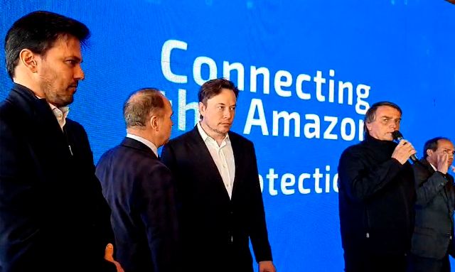 Bolsonaro se encontra com empresário Elon Musk em São Paulo
