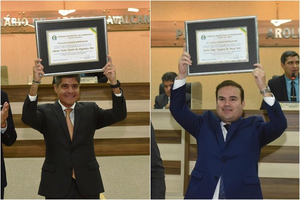 ACM Neto e Cacá Leão recebem títulos de cidadão de Barreiras em solenidade na Câmara Municipal