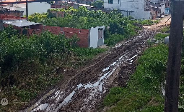 Ruas sem pavimentação, com muitos buracos e lama; confira os flagrantes