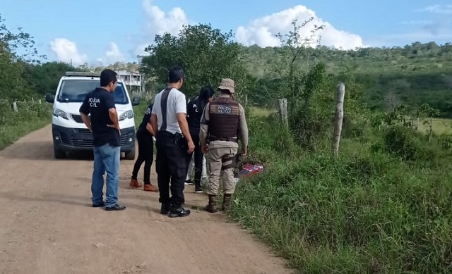 Corpo é encontrado na zona rural de Anguera; vítima teve membro inferior decepado