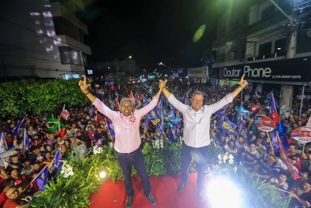 "Serei o governador da inclusão", declara Jerônimo Rodrigues em comício com mais de 20 mil pessoas