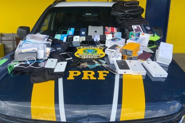 PRF recupera celulares roubados em loja