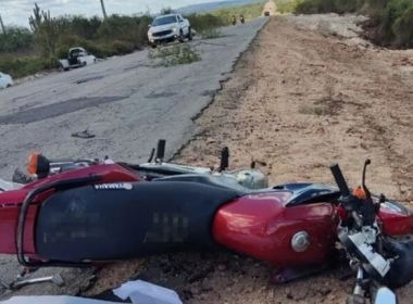 Motociclista morre em colisão com carro e caminhão entre Santaluz e Valente