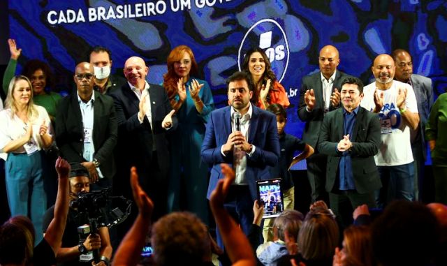 O Partido Republicano da Ordem Social (Pros) realiza convenção naciona para oficializar o nome de Pablo Marçal como candidato do partido a presidente da República nas Eleições 2022.