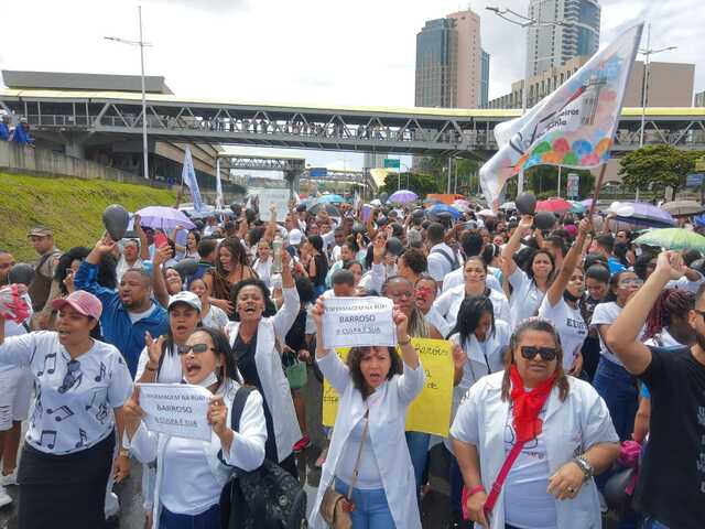 Profissionais de Enfermagem realizam manifestações em prol do piso salarial na Bahia