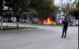 Incêndio em distribuidora de combustíveis deixa três pessoas feridas em Feira de Santana