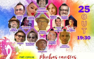 Show reúne mais de 10 artistas interpretando canções de Pheka Barbosa