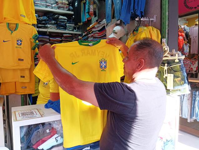 venda de camisas seleção brasileira