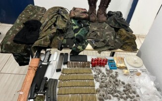 Polícia Militar e Civil prendem traficante com drogas e munições de fuzil na Chapada Diamantina