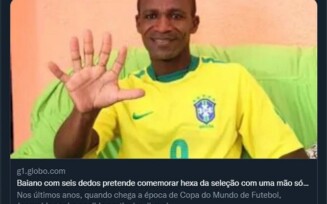 'Só fui até o tetra, mas rumo ao hexa', diz Lula sobre baiano que viralizou nas redes com 6 dedos