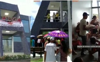 Após duas semanas em greve, servidores de apoio a educação ocupam Prefeitura de Tucano