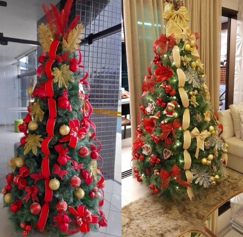Árvore de Natal: Significado e +107 Modelos Para Se Inspirar  Árvores de  natal temáticas, Árvore de natal de ouro, Melhores decorações de natal