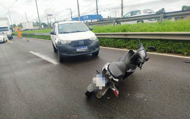Motociclista morre vítima de atropelamento na BR-324. (Foto: Reprodução/ PRF)