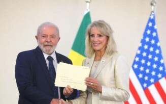 Apresentação de credências, da Embaixadora dos Estados Unidos da América no Brasil, Elizabeth Bagley