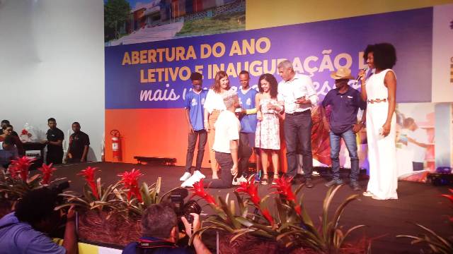 Inauguração do Colégio de Tempo Integral de Amélia Rodrigues. (Foto: Ney Silva/Acorda Cidade)