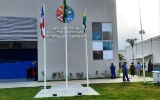 Inauguração do Colégio de Tempo Integral de Amélia Rodrigues. (Foto: Ney Silva/Acorda Cidade)