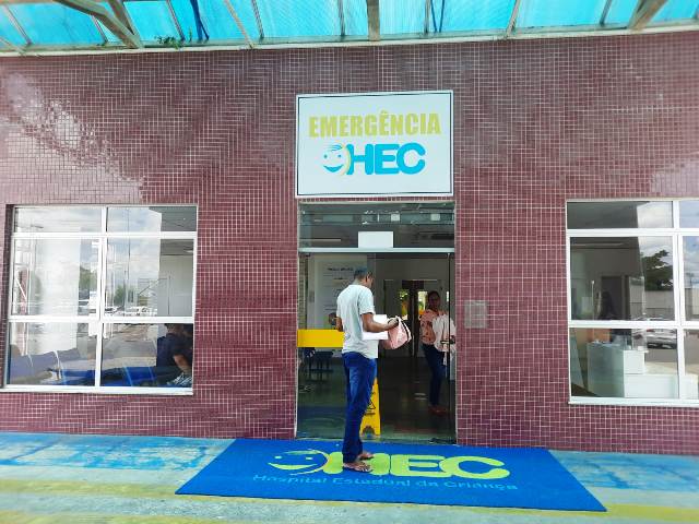 Emergência do HEC hospital estadual da criança Feira de Santana em Feira de Santana