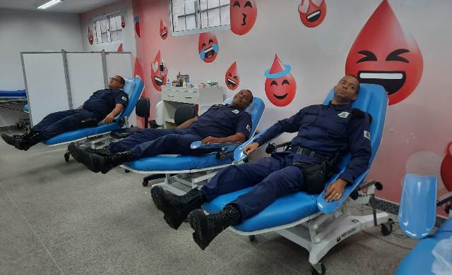 Guarda Municipal realiza doação de sangue_ Foto Ney Silva Acorda Cidade