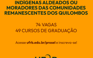 UFRB oferta 74 vagas em 49 cursos de graduação para indígenas e quilombolas
