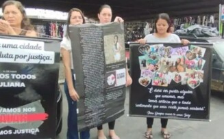 Carreata pela vida das mulheres e contra a violência reúne moradores de São Domingos e familiares de Juliana Rocha