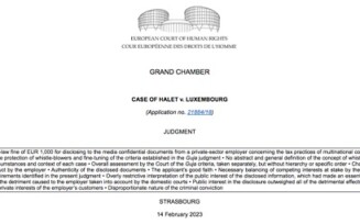 Halet vs. Luxemburgo: a proteção aos whistleblowers a partir do caso LuxLeaks