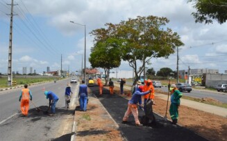 Obras da ciclovia na avenida Noide Cerqueira chegam a fase final
