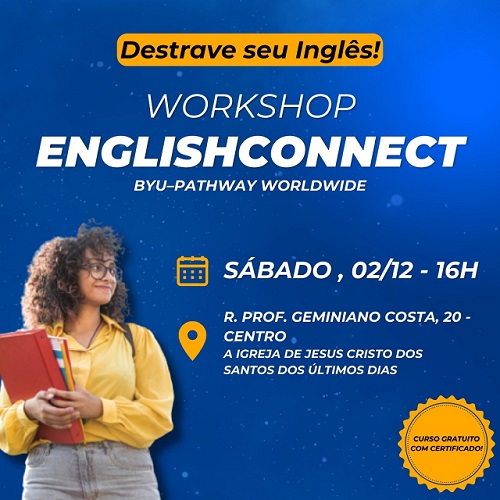 Workshop sobre curso gratuito de Inglês acontece em Feira de Santana neste sábado (2)