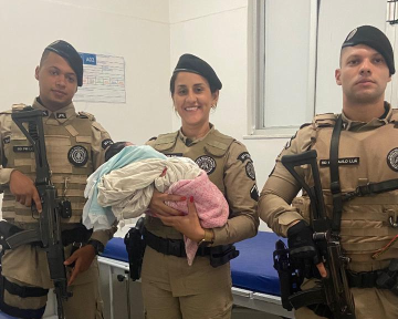PMs resgatam recém-nascido abandonado em Catu