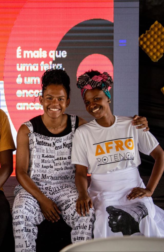 Professora Maura Evangelista e Samuel Ferreira Afro Potência