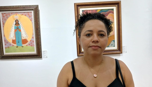 Artista plástica - Tatiana Alves - Museu Regional de Arte de Feira de Santana - foto Ney Silva acorda cidade