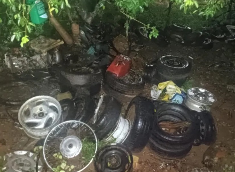 PM localiza desmanche de motocicletas  em Aracatu