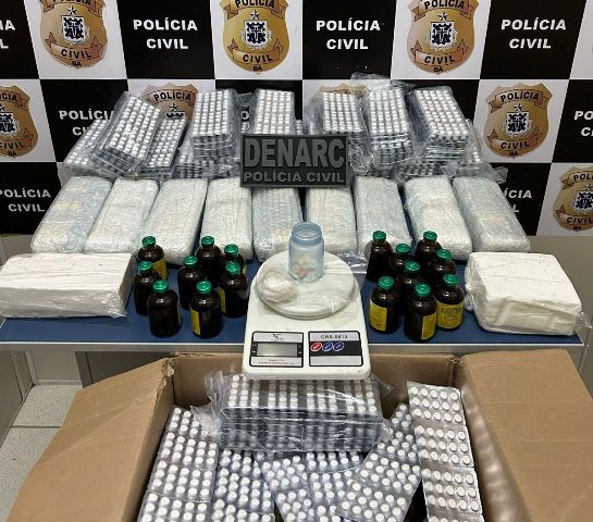 Polícia Civil apreende mais de 12 mil comprimidos de anfetamina em Conquista