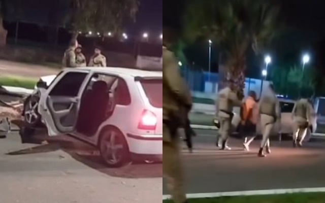 Homem é preso após fuga com veículo roubado na Avenida Presidente Dutra em Feira de Santana