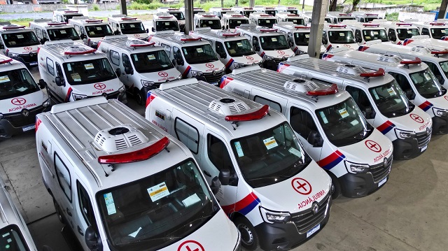 Com 150 novos veículos, Governo do Estado reforça frota da saúde dos municípios baianos
