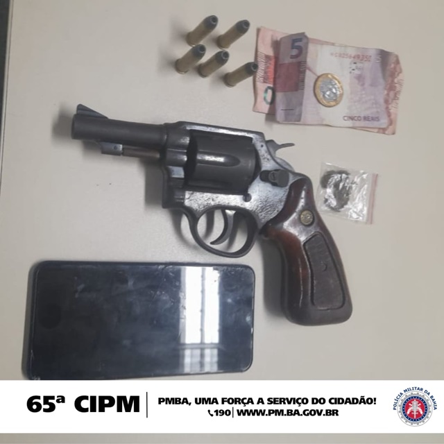 65ª CIPM prende homem por porte ilegal de arma de fogo durante a Operação Alcatéia
