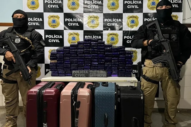 Polícia Civil apreende 100kg de maconha