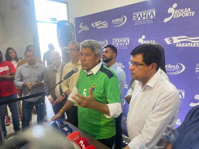Governador Jerônimo Rodrigues no lançamento do programa Bolsa Esporte